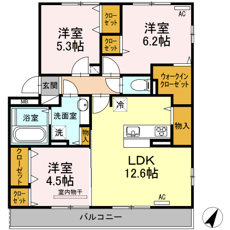 ラ・シャンス 間取り