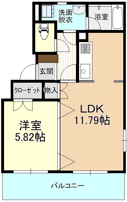 ドリームタウン三和　B棟 間取り