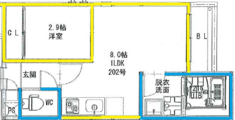 G-smart黒髪 間取り