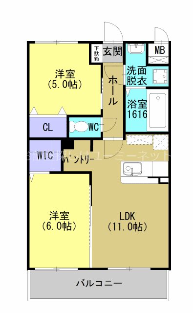 アバンガーデン 間取り