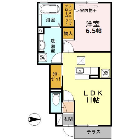ウエスタンヒルズ　A棟 間取り
