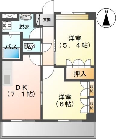 グランディール・みやざき 間取り