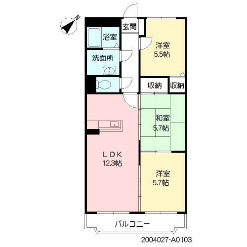 グランヒルズ永利 間取り