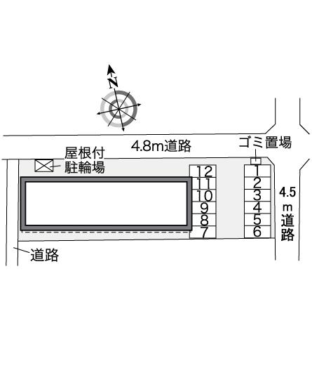 レオパレスレインボーコスモス 駐車場