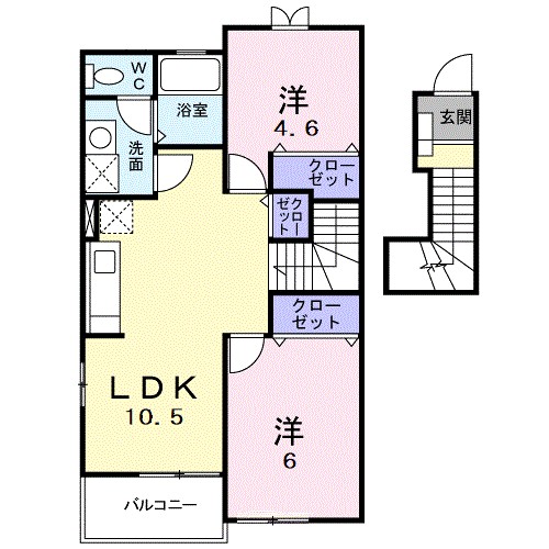 Ｌｕｃｋｙ・ＴｅｎⅠ 間取り