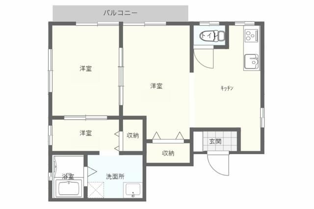 浜田アパートB 間取り