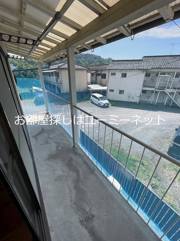 浜田アパートB ベランダ