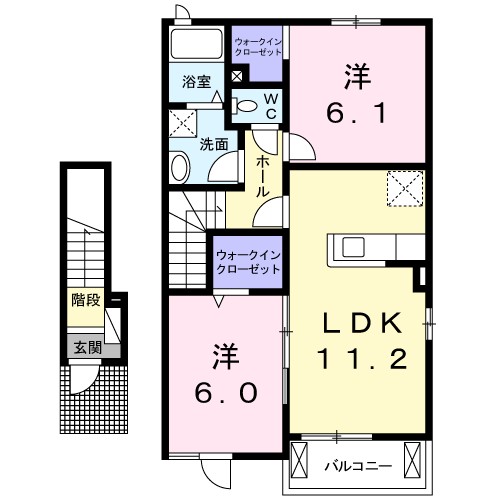 ウエスト　Ｍ　Ⅱ 間取り