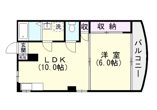 アビタシオン笹貫 間取り