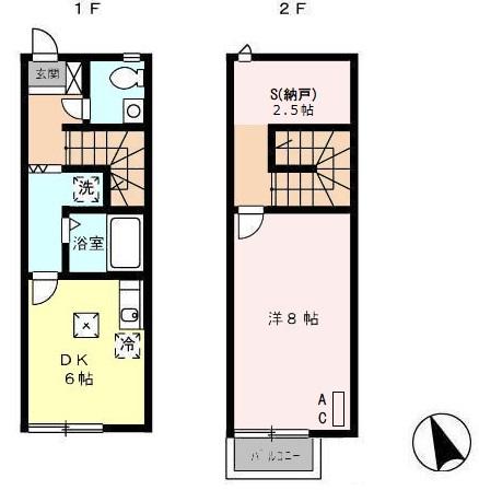 リースランドSHIN C棟 間取り