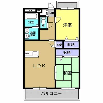 グランディールⅢ（八王寺） 間取り