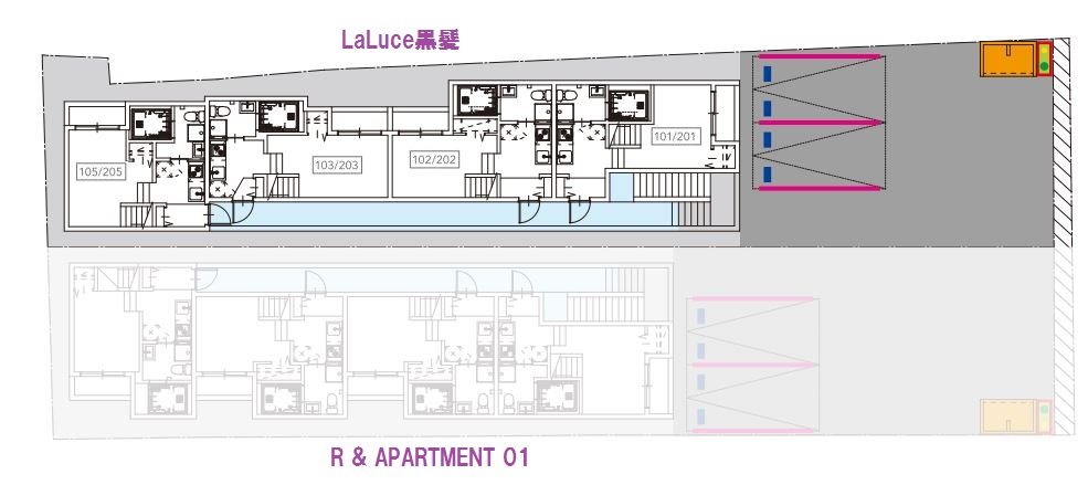 LaLuce黒髪(ラルーチェ) 駐車場