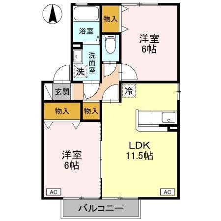 ウィルモアガーデン　Ｅ 間取り