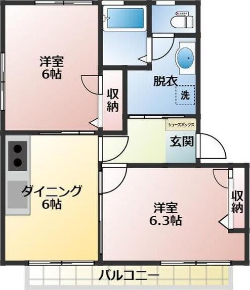 カトレアハイツA 間取り