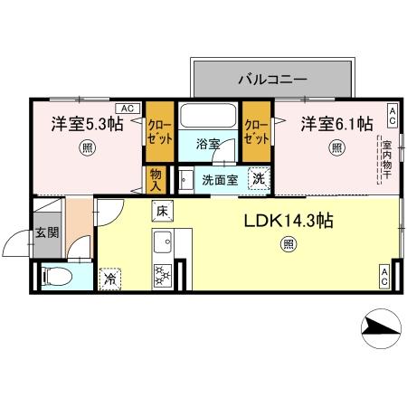 クオリティパレス真砂 間取り