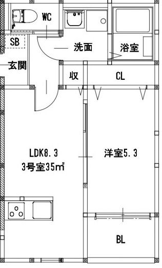 SunMark　京町本丁 間取り