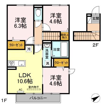 フェリーチェ中郷 間取り