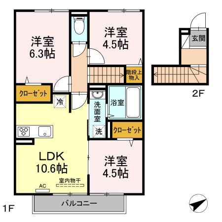 フェリーチェ中郷 間取り