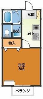 セジュールＦｕｊｉ　B棟  間取り