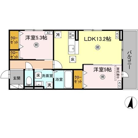 (仮称)D-ROOM水前寺5丁目 間取り