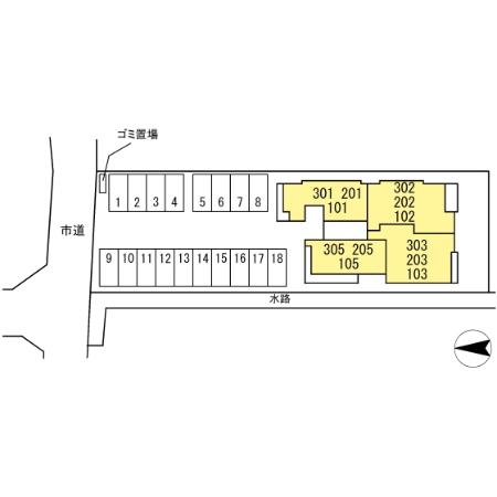Crest Court 駐車場