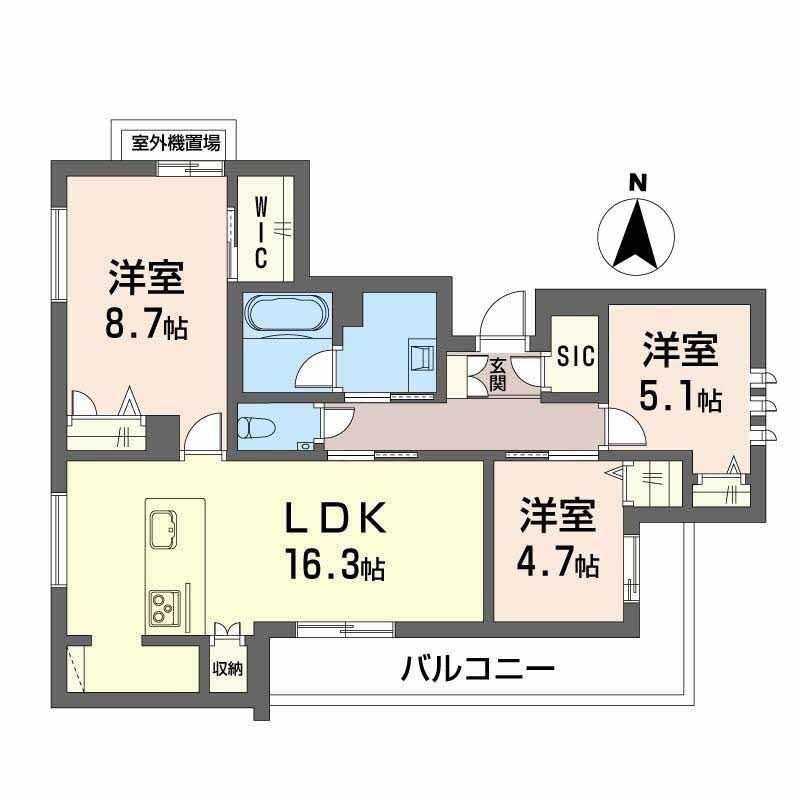 シャーメゾン　京町 間取り