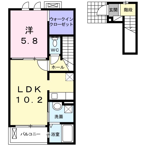Ｅｉｍｅｉ　Ｓｅｃｏｎｄ 間取り