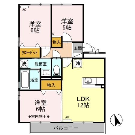 ハイツボナール　Ⅵ 間取り