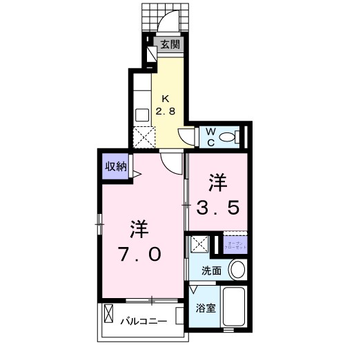 ヴィラ・ロイヤルⅠ 間取り