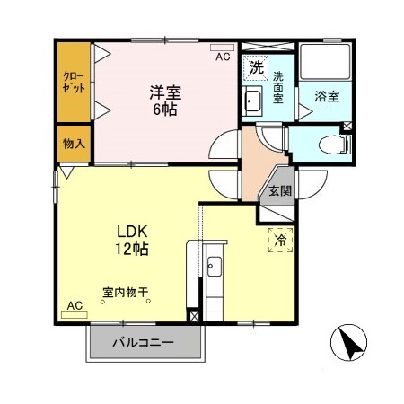 セジュールソフィア　Ｃ 間取り