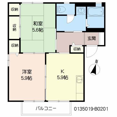 バリュージュ雄希　Ｂ棟 間取り