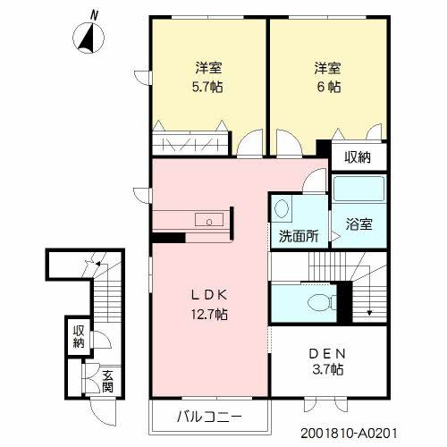 サンロードⅢ　Ａ棟 間取り
