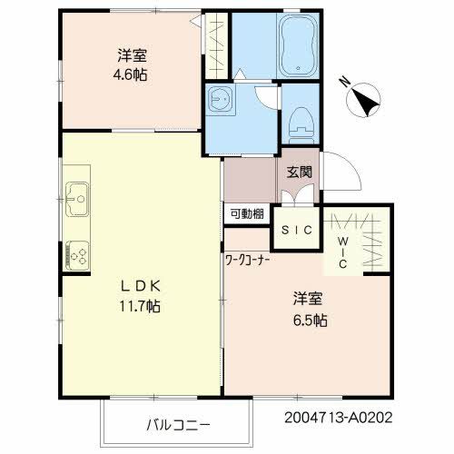 スターハイツ　Ａ棟 間取り