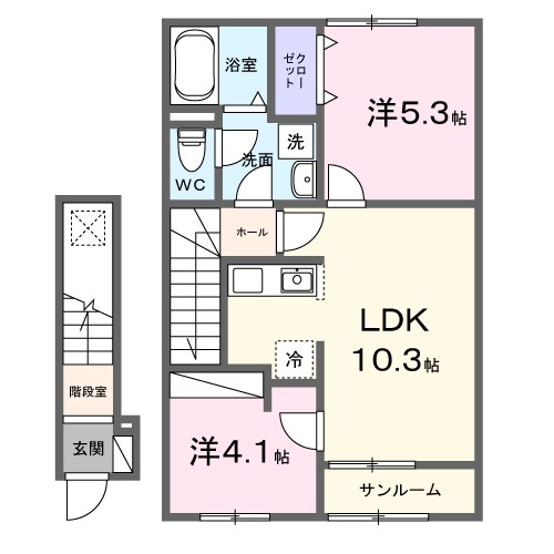 セイバリー　Ｋｕｂｏ　Ⅰ 間取り