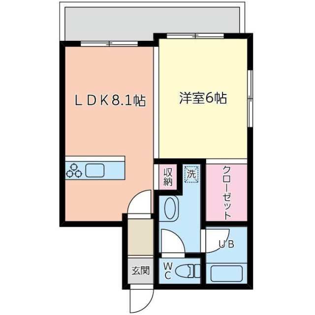 カルディナーレ中洲  間取り