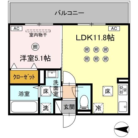 アクアフェリーチェ　B棟 間取り