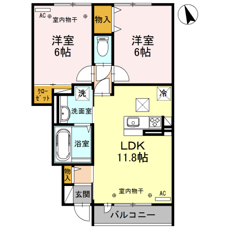 ヴィラ デ フルール 間取り