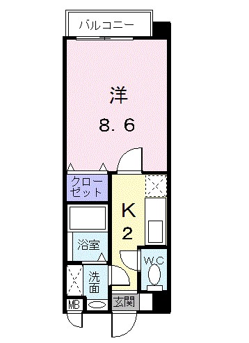 リバ－ガ－デンＦ 間取り