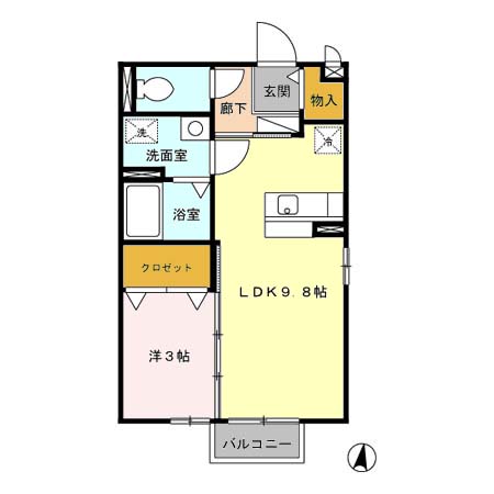 セジュールパルフェⅡ 間取り