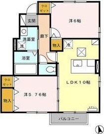 グランソシエ　Ａ 間取り