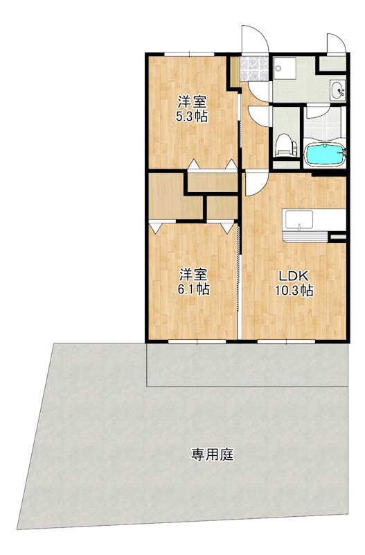 鹿児島県霧島市隼人町見次 間取り