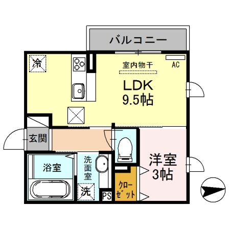 ライスシャワー坪井 間取り