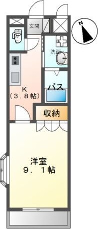 敬愛ハイツA 間取り