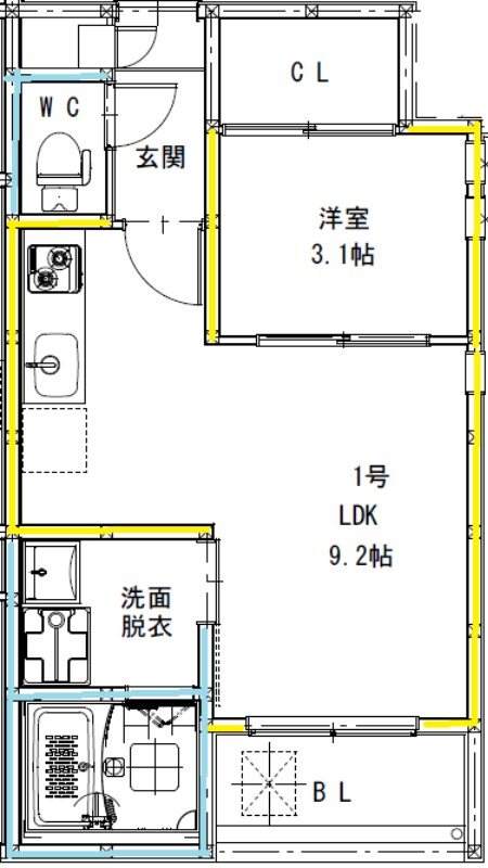 REGALEST新水前寺 間取り
