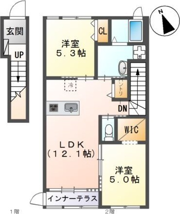 アンフルーヴ住吉Ａ棟 間取り