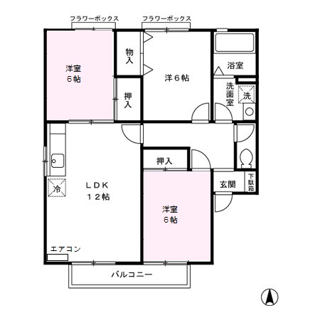 セジュールＴ・Ｓ－Ⅱ 間取り