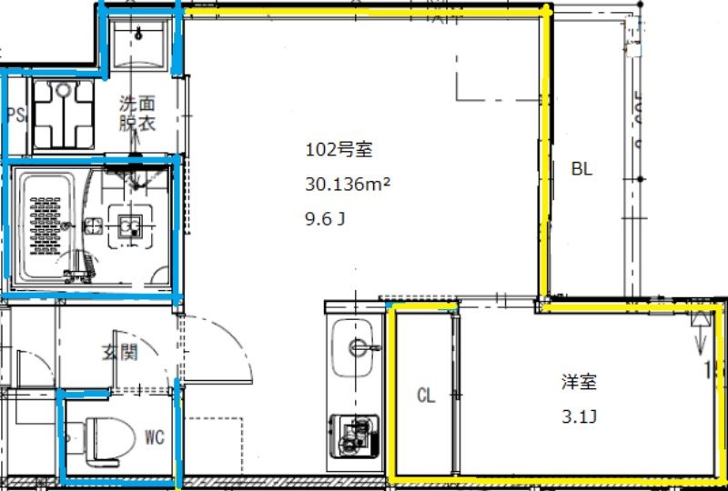 Grandtic Premio 熊大前 間取り