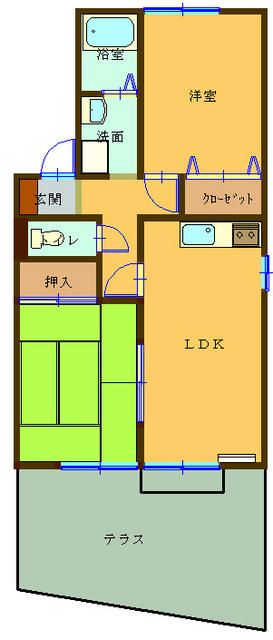 セジュール友A棟  間取り