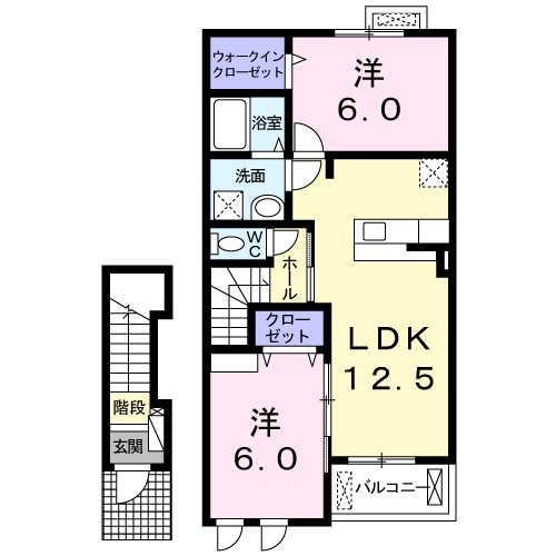 コンフォールⅠ 間取り