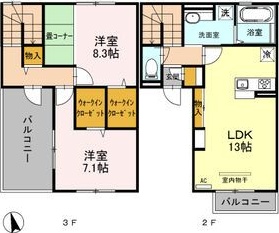 グランオッツ　Ⅲ 間取り